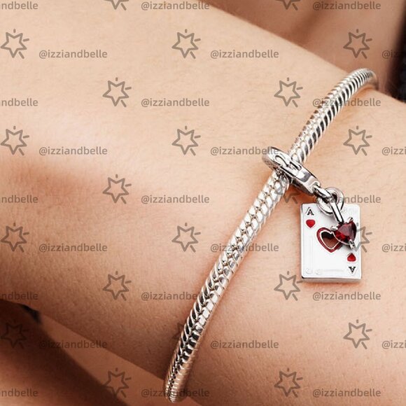 Pandora Disney Villains Queen of Hearts Double Dangle Charm - Picture 4 of 6